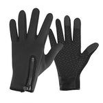 Men Women Winter Cycling Gloves Warm Fleece Lining Snowproof Ski Snowboarding Snowmobile Gloves Windproof Anti-Slip Camping Driving Mittens with Touch Screen Design