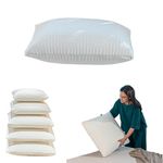 The White Willow Memory Foam Square Cushion Insert Pillow Filler 24 Inch X 24 Inch for Sofa, Chair, Car & Back Support