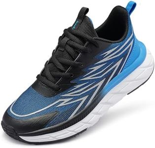OrthoComfoot Boys Girls Orthopedic Running Sneakers, Plantar Fasciitis Relief Shoes, Lightweight Breathable Athletic Footwear for Kids, Blue, Little Kid 1.5