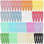 Anezus 80 Pcs 2 Inch Snap Hair Clips Non-Slip Metal Barrettes for Baby Girls Toddlers Kids Women Accessories