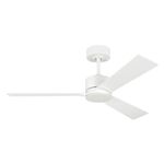 Monte Carlo Fans Canada 3RZR44RZW Rozzen - 3 Blade Ceiling Fan In Modern Style-12.6 Inches Tall and 44 Inches Wide,