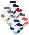 The Children's Place Baby-Boys And Toddler Boys Ankle Socks, Multi Color Stripe 10-pack, 2-3T