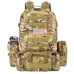 NOOLA Military Tactical Backpack Army Assault Pack Detachable Rucksack Molle Bag CP