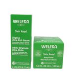 Weleda Skin Food Bundle - Original Ultra-Rich Cream 75ml and Body Butter 150ml, Paraben Free, Vegan