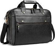 Leather Briefcase for Men 15.6 Inch