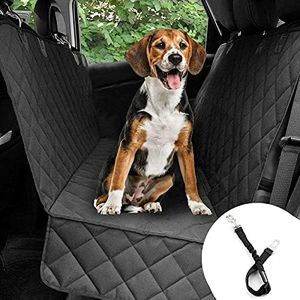 Bonve Pet Cubierta Asiento de Coche, Funda para Perro Mascota Impermeable, Alfombra de Estilo Hamaca, Protector Antidesliante, 147cm x 137cm, Fácil de Instalar