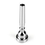 Flexzion Trumpet Mouthpiece Replacement 7C Size Silver Plated Rich Tone Musician Instrument Accessory for Yamaha Bach as Gift to Beginner Advanced Players