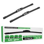 lebogner Wiper Blades 18 Inch + 18 Inch Pack of 2 All-Seasons Automotive Replacement Windshield Wiper Blades For My Car, Stable And Quiet Silicone Beam Blade Compatible With U/J Hook, Easy To Install