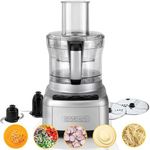 Cuisinart Easy Prep Pro Compact Food Processor & Mini Chopper In 1 Onion Chopper, Spice Blender Mix, Grind, Grate, Puree, Slicing 2 Work Bowls in 1-0.7L & 1.9L 2 Speeds & Pulse