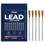 Alevial Lead Test Kit 20 Instant Testing Swabs for Home Dip Swab in Water (No Vinegar Required) Lead Detector Dishes Paint Metal Surface Detection