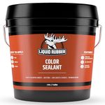 Liquid Rubber Color Waterproof Sealant - Multi-Surface Leak Repair Indoor and Outdoor Coating, Water-Based, Easy to Apply, Medium Gray, 1 Gallon