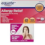 Equate Allergy Relief Capsules, 25 