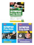 MTG Olympiad Prep-Guide Class-7 Mathematics, Science & English (Set of 3 Books) - Detailed Theory, Self Test with IMO-NSO-IEO Chapterwise Previous Year Question Paper For SOF 2024-25 Exam