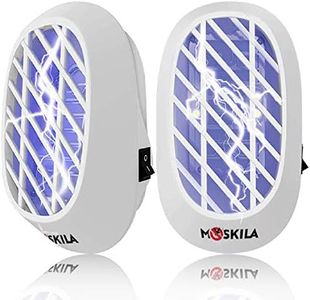 2 Packs Bug Zapper - Electronic Insect Killer - Electric Mosquito Killer Lamp - Eliminates Flying Pests Indoor with Night Light - Gnat Trap