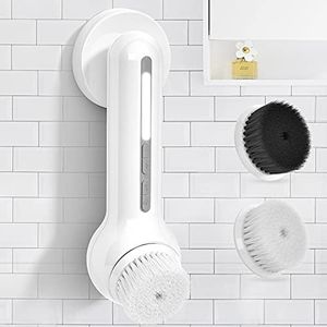 TOUCHBeauty Facial Cleansing Brush Electric Facial Exfoliating Massage Brush with 3 Cleanser Heads and 6 Speeds Adjustable for Deep Cleaning, Removing Blackhead, Face Massaging