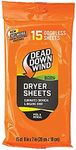 Dead Down Wind Odorless With Natural Woods Scent Dryer Sheets (15 Count)