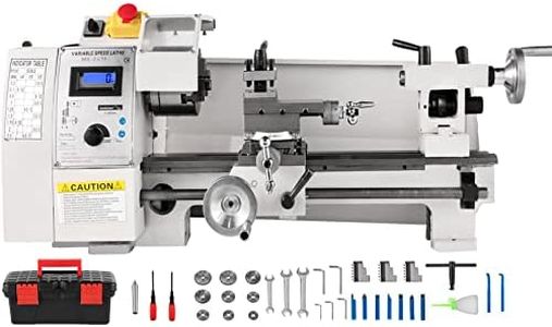 VEVOR Mini Metal Lathe, 8"x14", Mini Lathe Machine 2250 PRM Variable Speed Change, Precision Mini Lathe 650W Metal Working Lathe, Small Metal Lathe, Milling Machine for Various Types of Metal Turning