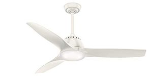 Hunter Fan Company Casablanca Wisp 52-Inch Multiple Speeds Modern Ceiling Fan with LED Lights and 3 Blades, White
