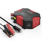 BESTEK 400W Power Inverter Car Charger DC 12V to AC 230V 240V Converter with UK Outlet Socket and 4 USB Ports Auto Adapter Power Supply