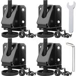 Anwenk Leveling Feet Heavy Duty Furniture Levelers Adjustable Table Leg Leveler w/Lock Nuts for Furniture,Table, Cabinets, Workbench,Shelving Units and More,Black