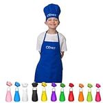 Custom Embroidered Apron for Kids with Name, Personalized Chef Any Name Child Aprons, Baking Party Kid Embroidered Aprons, Art Smock Party Add Your Own Name for Cooking Baking Painting