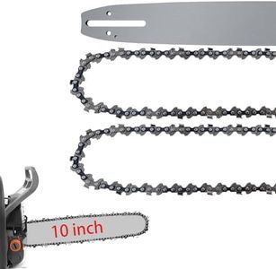 10 Inch Chainsaw bar and Chain, Replacement Chainsaw Chain For Sun Joe SWJ803E SWJ807E Pole Chain Saw, Blade For WORX WG309, For Greenworks 20362, For BLACK+DECKER PP610 Electric Chainsaw