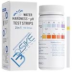 BOSIKE 150 Water Hardness & pH Test Strips Kit - 2 in 1 Water Softener, Dishwasher, Pool, Spa & Well Water Testing - Test Kit to Avoid Hard Water