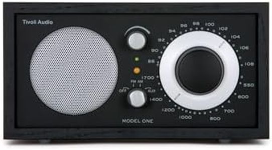 Tivoli Audio Tivoli Audiomodel One Am/fm Table Radio, Black/Silver, 3.15 Lb