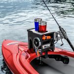 Kayak Rod Holder - Fishing Accessories and Gear Organizer - Fits Any Kayak Deck Up to 3" Thick (7.6 cm) - Kayak Tote