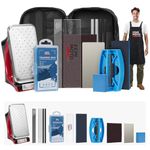kemimoto Ski Snowboard Tuning Kit, Complete Ski Snowboard Tuning and Waxing Iron Kit with Wax, Edge Tuner, Carry Bag, Wax Apron and More for Your Skis and Snowboard