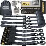 AUGO Ratchet Straps Heavy Duty 4 Pa
