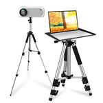 Projector Stand Adjustable laptop tripod stand 43-122cm Height for Portable Multifunctional Tripod Stand with Carry Bag Camera/Webcam stand with 1/4 Screw Ball Head for Projector/Laptop/Photography/DJ