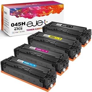 ejet Compatible Toner Cartridge Replacement for Canon 045 045H CRG-045H CRG-045 Toner Cartridge for use with MF634Cdw MF632Cdw LBP612Cdw MF635Cx Printer (1 Black, 1 Cyan, 1 Magenta, 1 Yellow, 4-Pack)