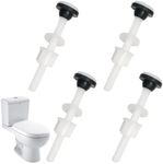 4 Pack Plastic Toilet Tank Bolts, M10 Toilet Cistern to Toilet Pan Fixing Fitting Sealing Kit Close Coupling Bolts WC Tank to Bowl Bathroom Toilet Repair Kits