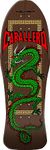 Powell Peralta Steve Caballero Chinese Dragon Reissue Skateboard Deck, Brown Stain, 10" x 30"