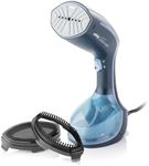 Minky Handheld Garment Steamer, Steam Pro+ Range, Clothes Steamer Handheld, Travel Steamer, Travel Iron, 250ml Water Tank, 30 Second Fast Heat-Up Time, 1500W, 2 in 1 Fabric and Lint Brush, Blue