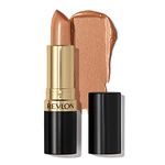 Revlon Super Lustrous Lipstick, High Impact Lipcolor with Moisturizing Creamy Formula, Infused with Vitamin E and Avocado Oil in Gold Pearl, Gold Goddess (041), 0.15 oz/ 4.2g (Pack of 1)