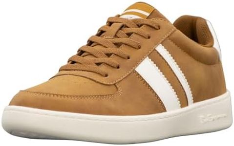Ben Sherman Men's Hyde Sneaker, Honey Brown/Whisper White, 12 US