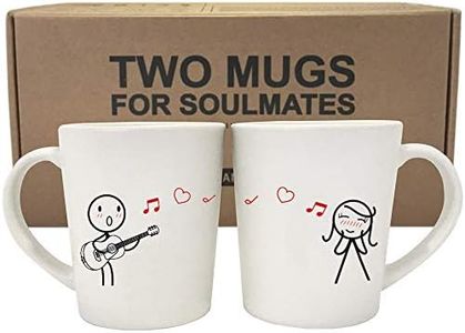 BOLDLOFT Love Me Tender Couple Coffee Mugs-Couples Gifts for Girlfriend Wife Love Gifts for Anniversary Valentines Day Christmas Wedding Engagement Guitar Lover Gifts Mug Gifts for Music Lover