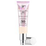 IT Cosmetics Your Skin But Better CC+ Cream Illumination, Fair (W) - Color Correcting Cream, Full-Coverage Foundation, Anti-Aging Serum & SPF 50+ Sunscreen - Radiant Finish - 1.08 fl oz