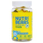 NutriBears Children’s Calcium and Vitamin D Gummies for Kids and Teens, 30 Gummy Chewables, Strawberry and Mango Flavour, Natural Gelatin Free Vegetarian Supplement for Strong Teeth and Bones