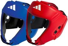 Adidas IBA Licensed Boxing Head Guard Amateur Competition Ready Adjustable Non-Slip Head Guard for Cheeks, Forehead, and Ear Protection Certified Approved Head Guard for Boxing