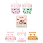 Hamee Pusheen the Cat Cute Water Filled Surprise Capsule Squishy Toy [Series 4] [Pusheen Sips] [Birthday Gift Bag, Party Favor, Gift Basket Filler, Stress Relief Toy] – 1 Pc. (Mystery – Blind Capsule)