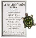 Lucky Little Turtle Charm with Story Card New Pocket Token