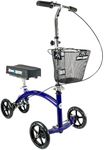 Deluxe Steerable Knee Walker Knee Scooter Knee Cycle Leg Walker Crutch Alternative in Blue