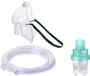 Wonder Care Nebuliser Kit with Nebulizer Mask Inhaler for Children Pharmaceutical Grade Accessories Soft Tubing Vaporizer Cup for Children (Pack of 2)