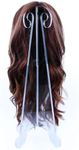 Milano Collection 18" Deluxe Clear Collapsible Acrylic Wig Stand For Display and Travel