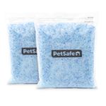 PetSafe ScoopFree Premium Non-Clumping Crystal Cat Litter - Odour Control, Low-Tracking, Dust-Free - Premium Blue, 2-Pack