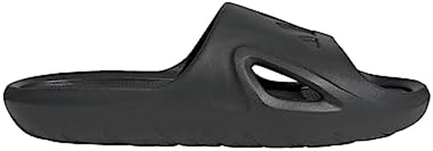 adidas unisex-adult AQUALETTE OCEAN SLIDES Slide Sandals, Carbon/Carbon/Black, 9