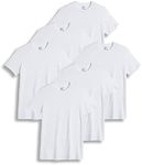 Jockey Men's Undershirt Slim Fit Cotton Stretch Crew Neck T-Shirt - 6 Pack, White, M